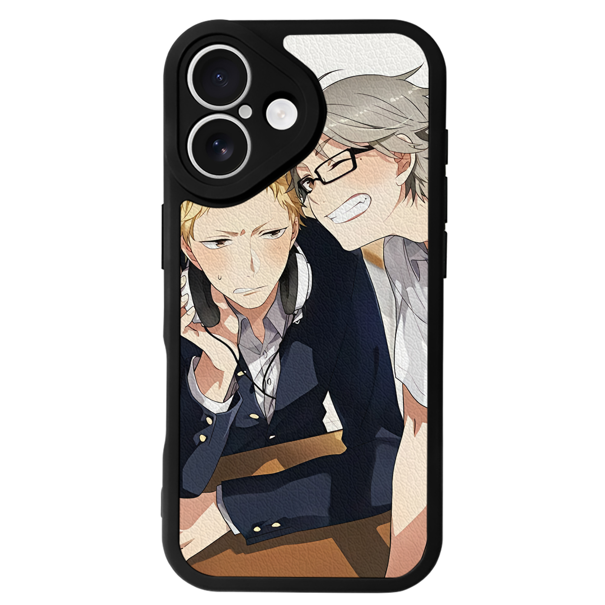 （画像用） ハイキュー!! Haikyu!! 【iPhone 16シリーズ対応】シリコンスマホケース（レザー調） 材質：シリコン
